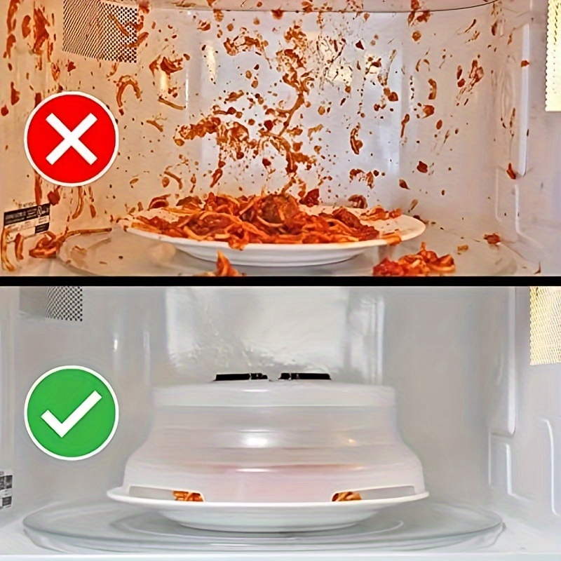 Microwave Splatter Cover, Microwave Cover, Plastic Microwave Cover,  Microwave Plate Cover Lid With Adjustable Steam Vents Holes, Plate Cover  For Bowls Plates Pans Trays, Kitchen Tools - Temu