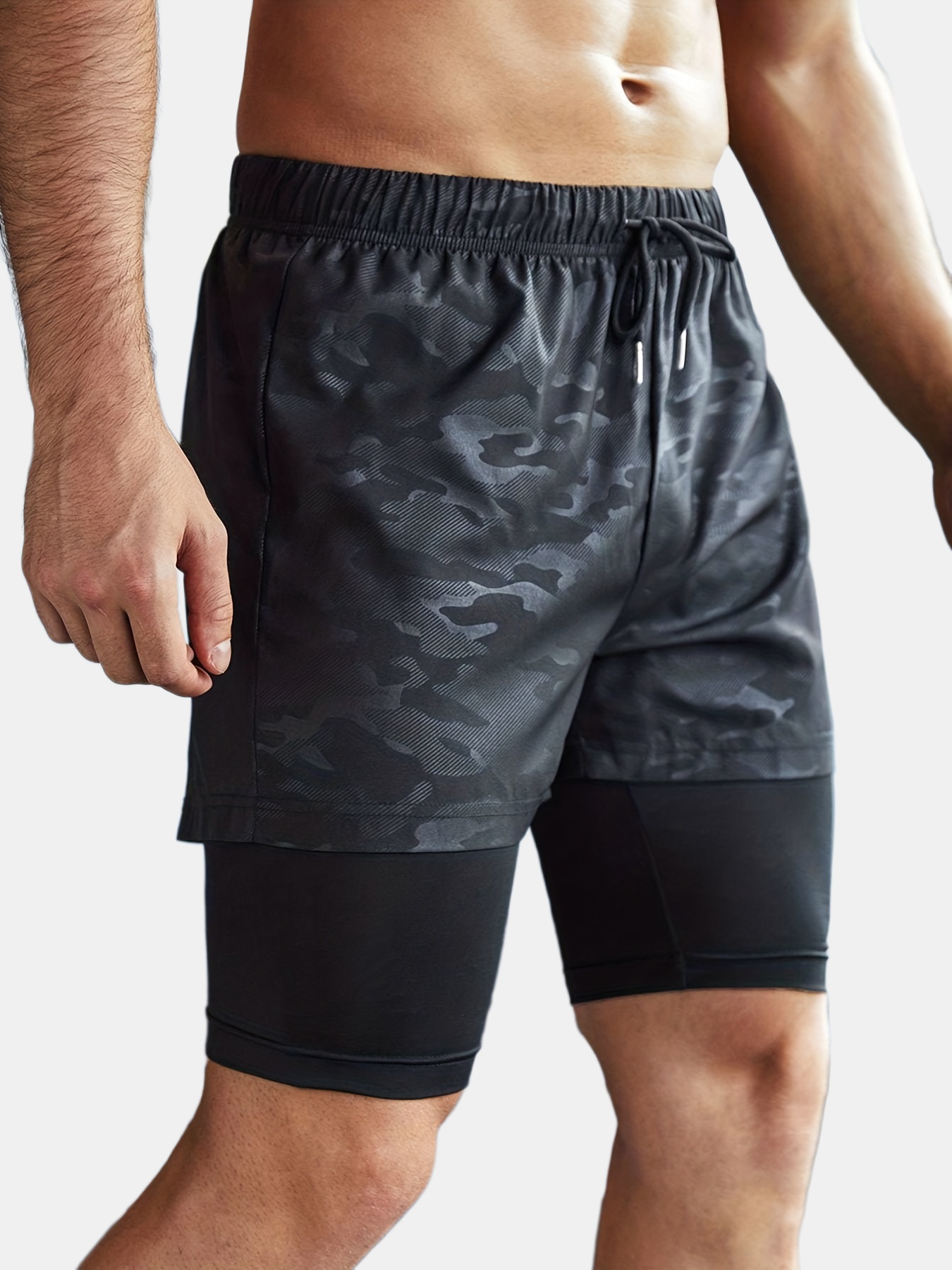 Pantalones Cortos Deportivos de Running para Hombre para Entrenamiento
