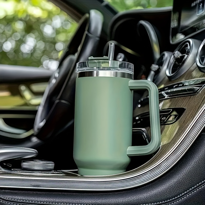 40oz tasses thermos en acier inoxydable avec poignée vide tasse de café  Tumbler portable à double couche de voiture tasse à café de voyage tasse d' eau
