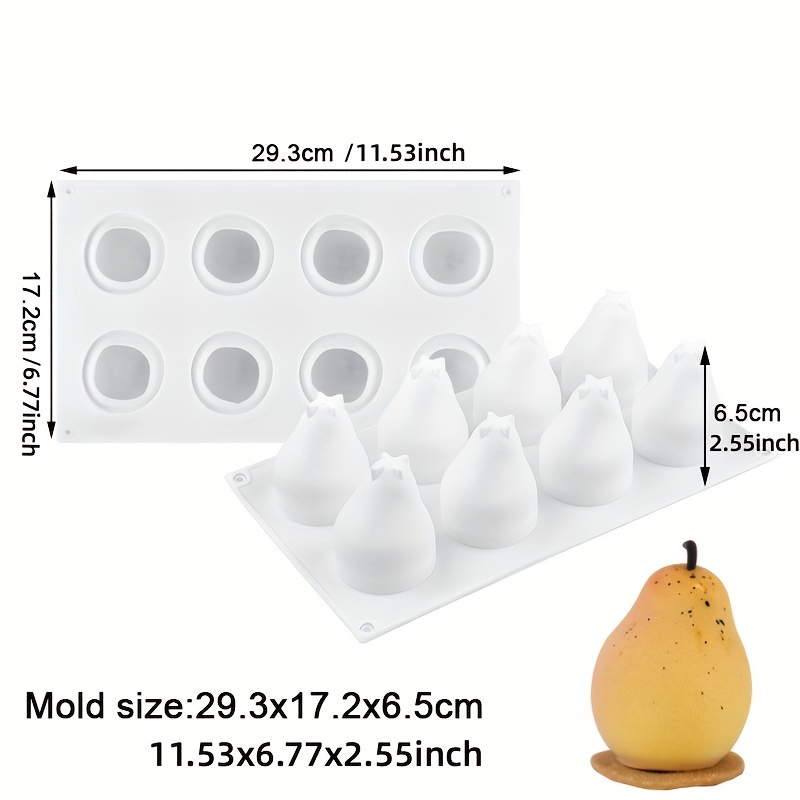 ONNPNN Corn Shape Cake Mold, 3D Corn-Shaped Silicone Mould, French Dessert  Mousse Molds, Simulation Food Corn Shaped Candle Mold, Baking Pan for