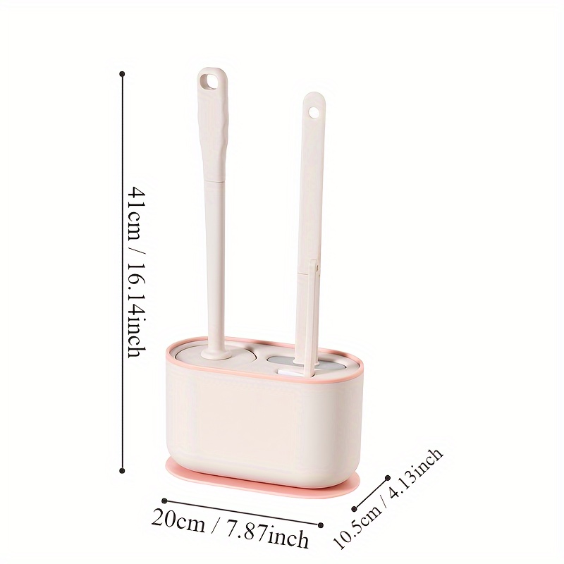 Wall Mounted Toilet Brushes With Holder No Dead Corner - Temu