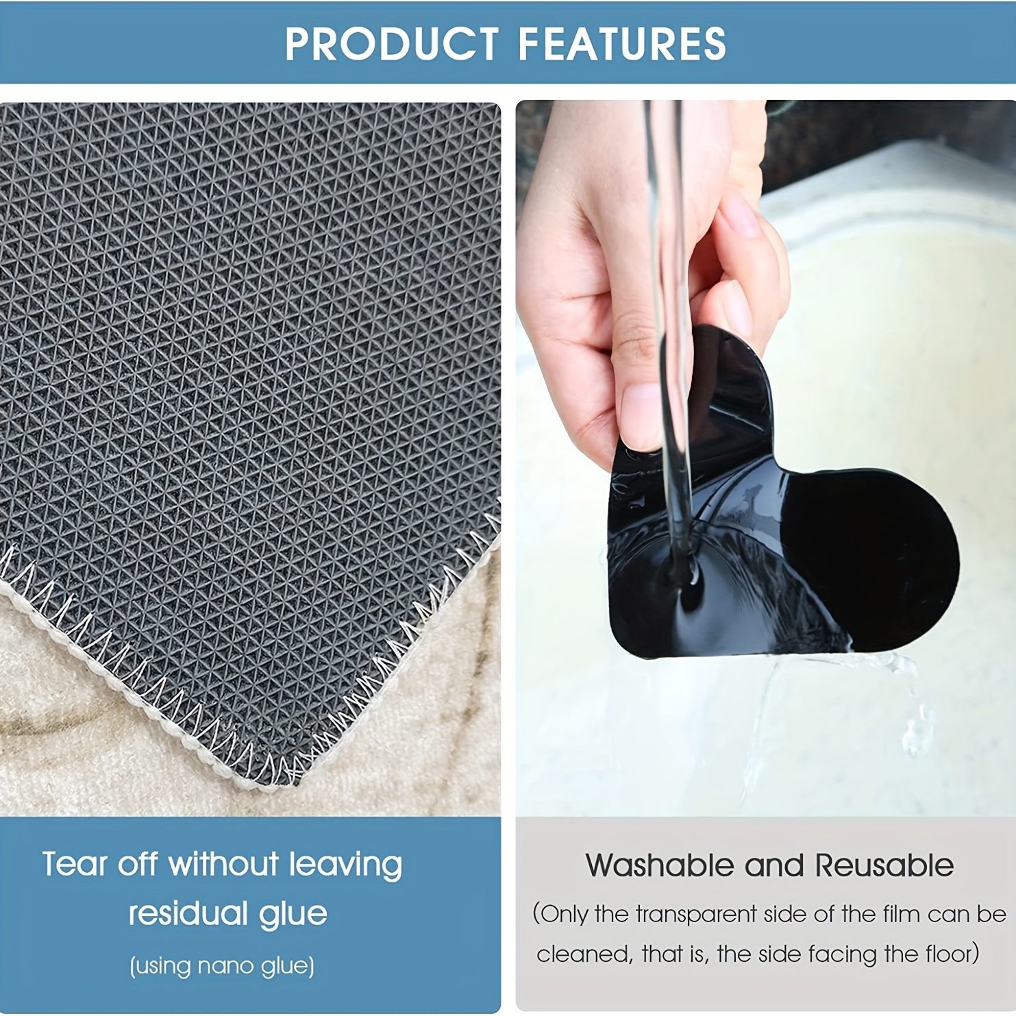 Rug Pad Gripper, Non Slip Washable Grippers For Rug, Non Slip Rug Gripper  For Hardwood Floors,for Occupational And School And Hotel Use - Temu