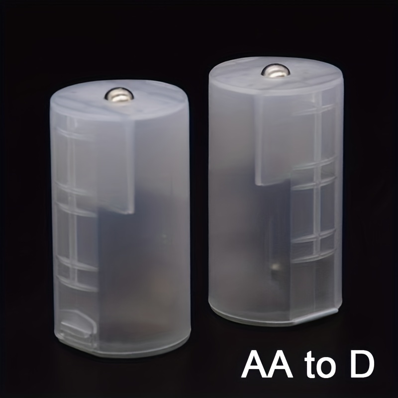 Sleeves and spacers turn AA or AAA batteries into C- or D-cell