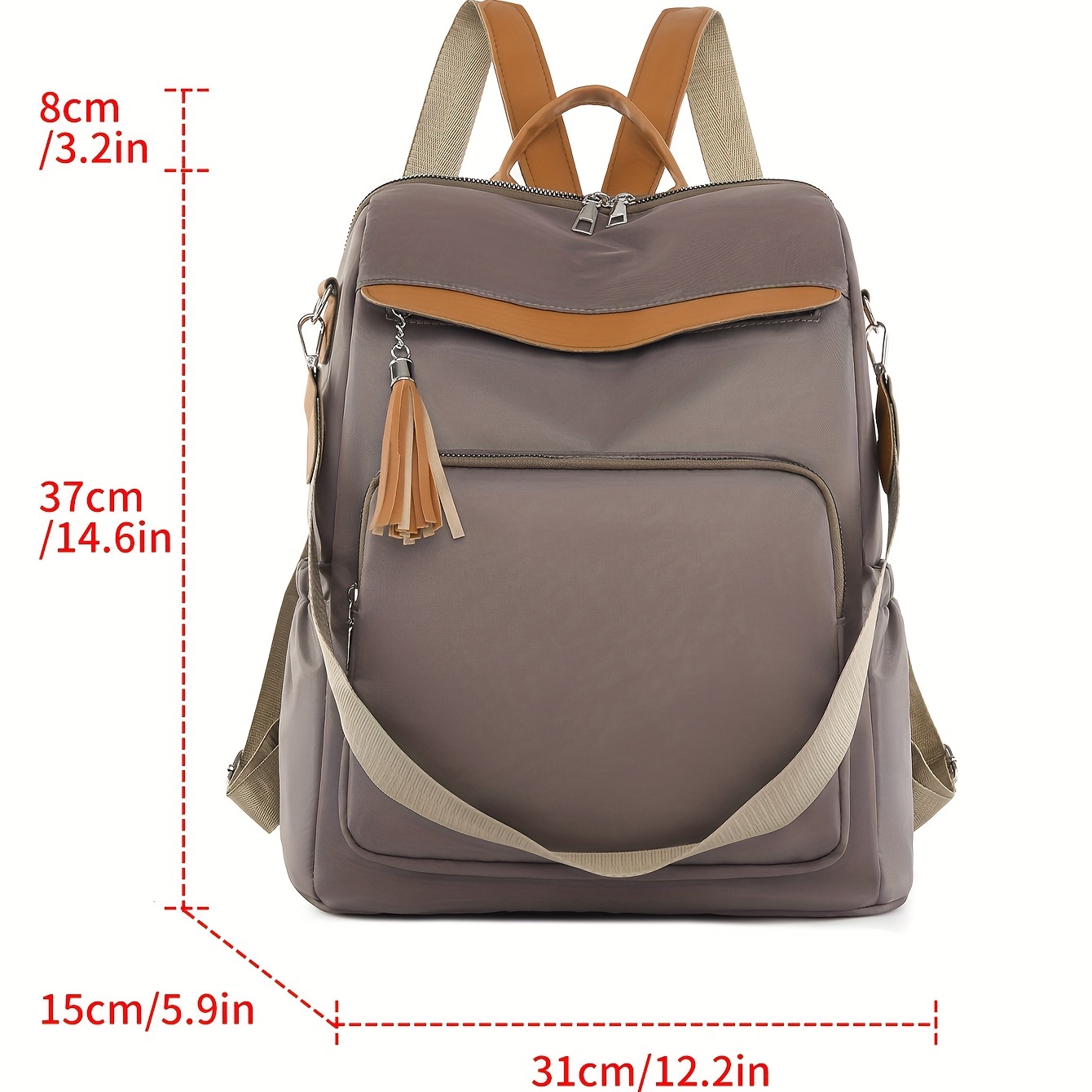 lightweight anti theft backpack purse womens two way shoulder bag casual nylon travel daypack