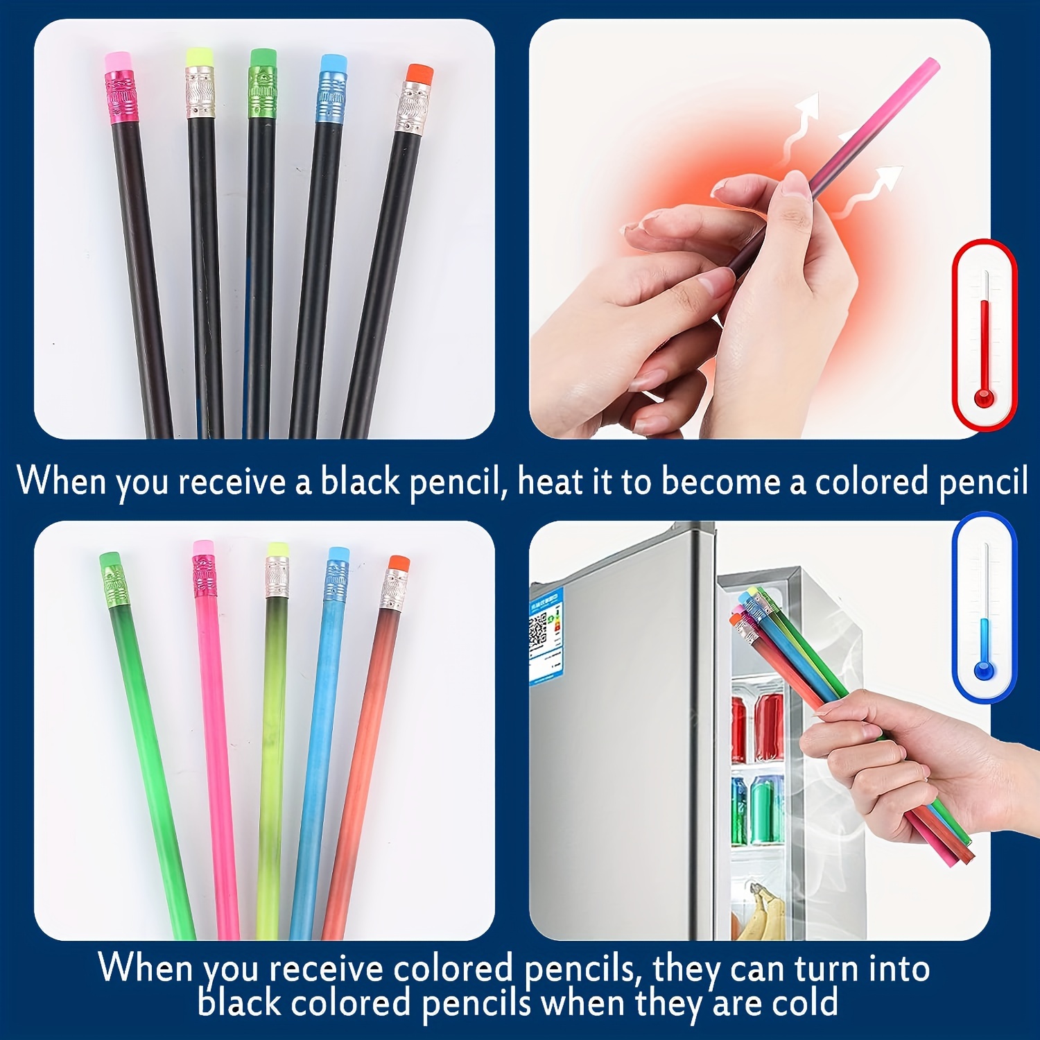 5pcs Glitter Colored Pencils With Eraser Wood Colorful Pencils And Pencil  For Kids Writing Painting