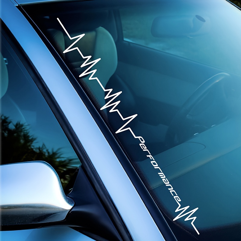 Performance Heartbeat Lifeline Car Sticker Decal Windshield - Temu