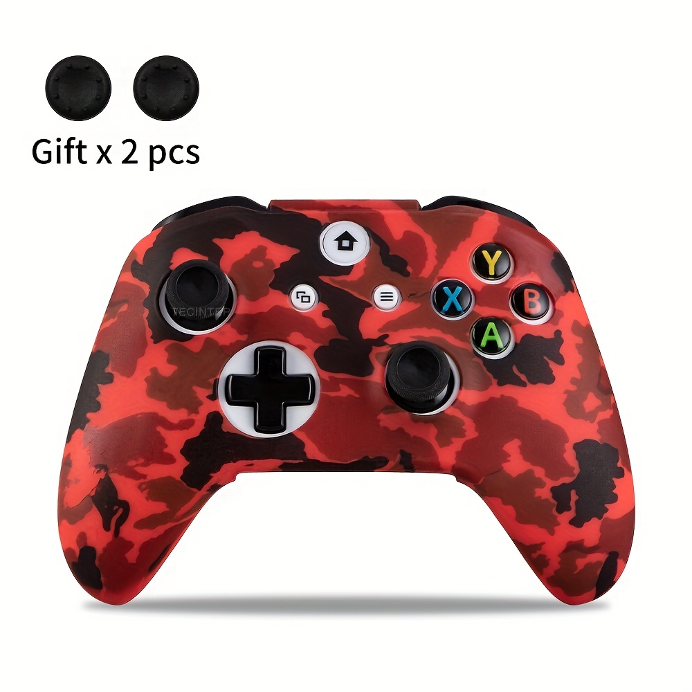 Silicone Protective Skin Case for XBox One Slim Controller Protector  Camouflage Gamepad Cover with 2 free