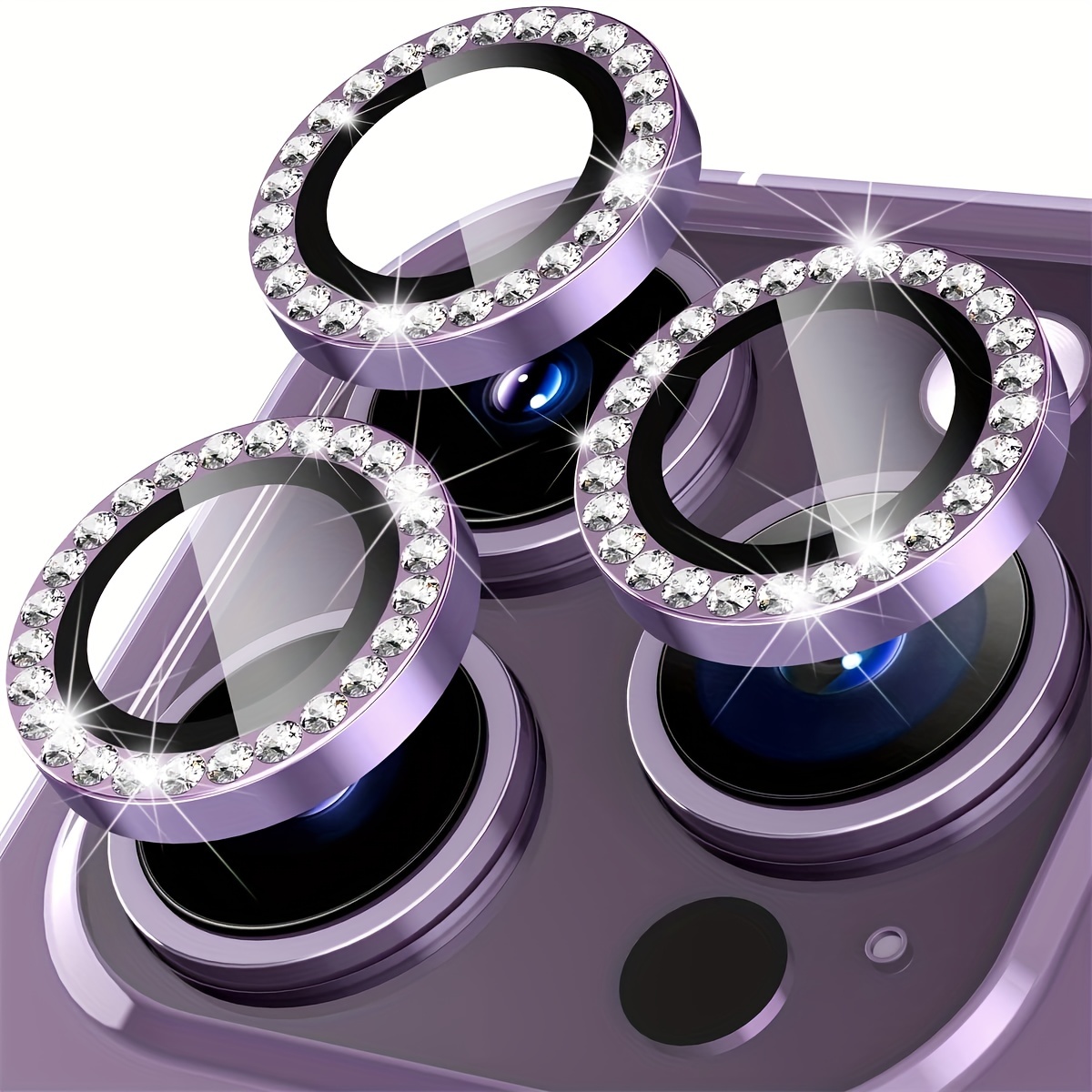 [3 piezas] Protector de lente de cámara para iPhone 12 Pro de 6.1 pulgadas,  (no para iPhone 12 Pro Max de 6.7 pulgadas), película de cristal templado