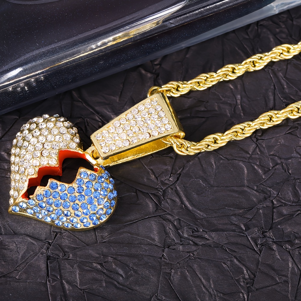 Nba youngboy half hot sale heart chain