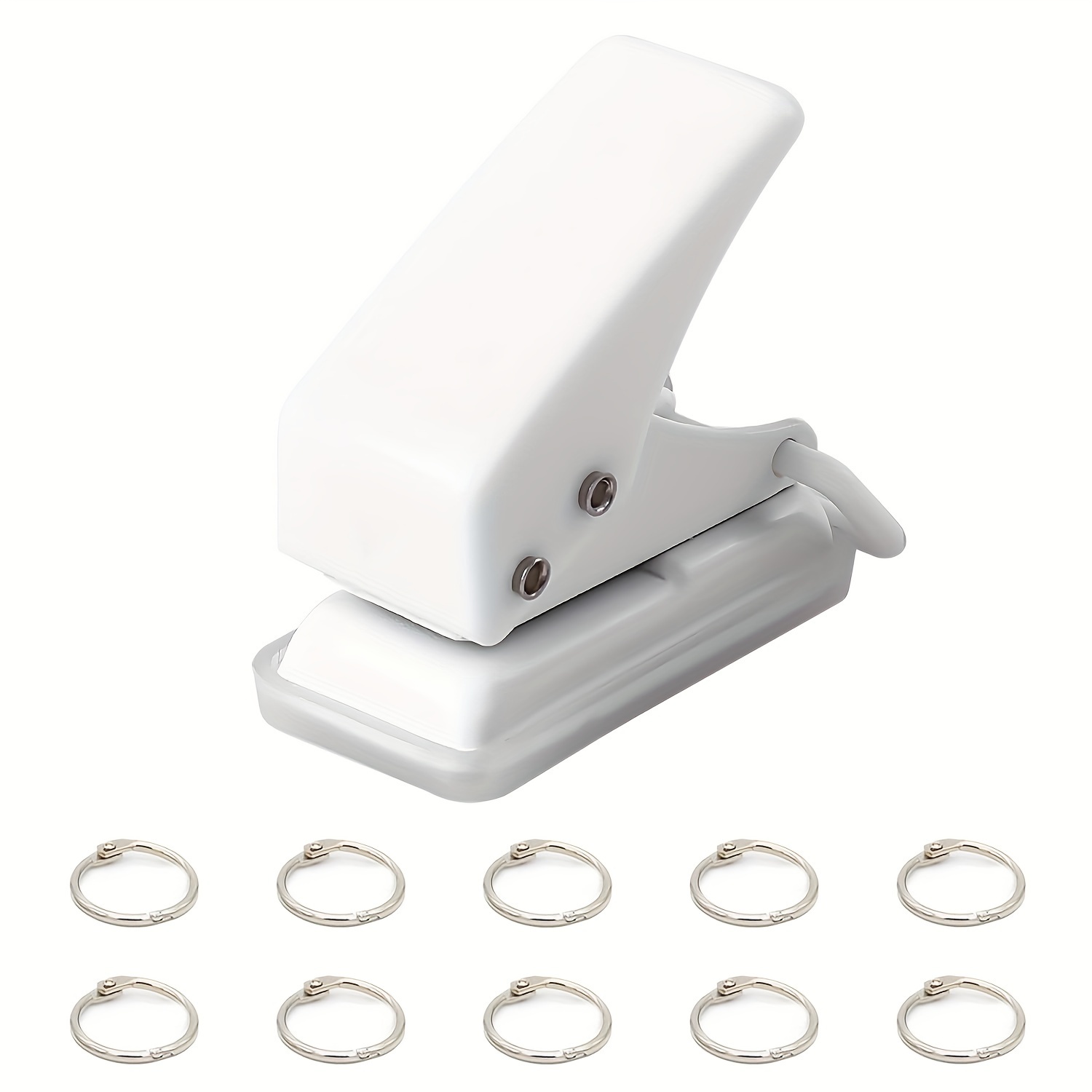 Mini Paper 6 hole Punch With Free Stickers Portable Handheld - Temu