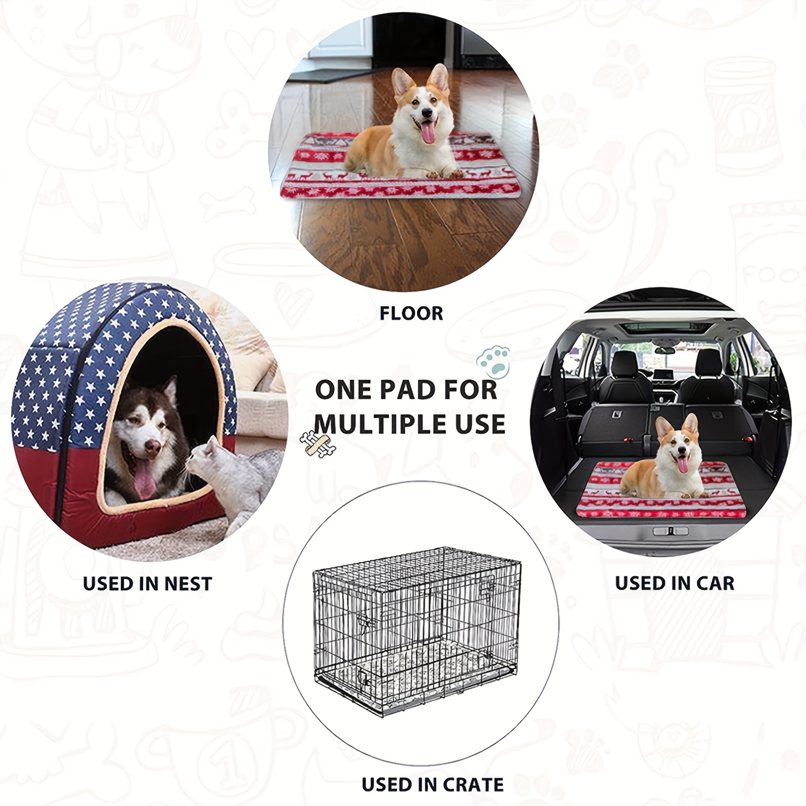 Double sided best sale dog crate