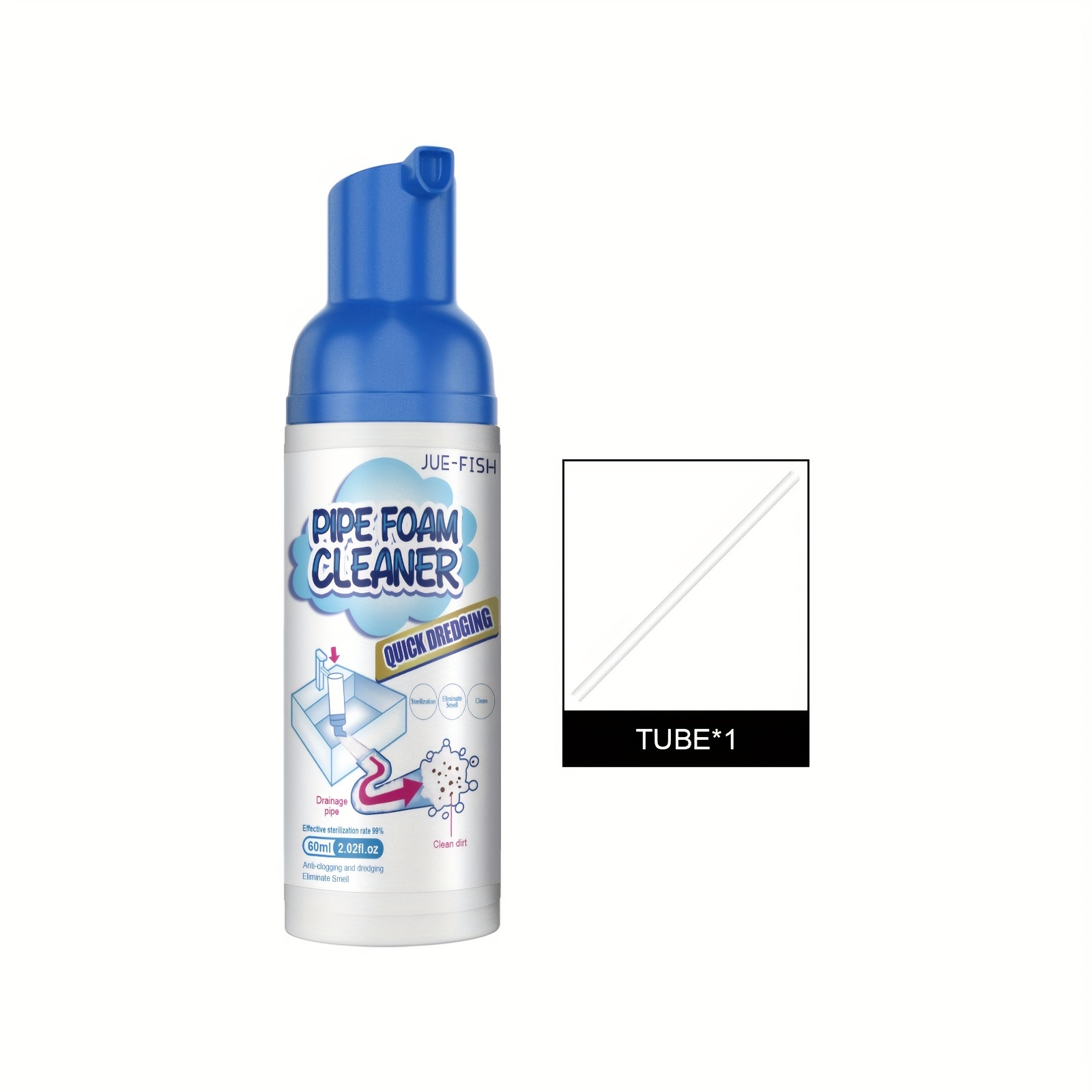 1pc 60ml Foam Anti-Mildew Spray, Mildew Stain Remover Cleaner