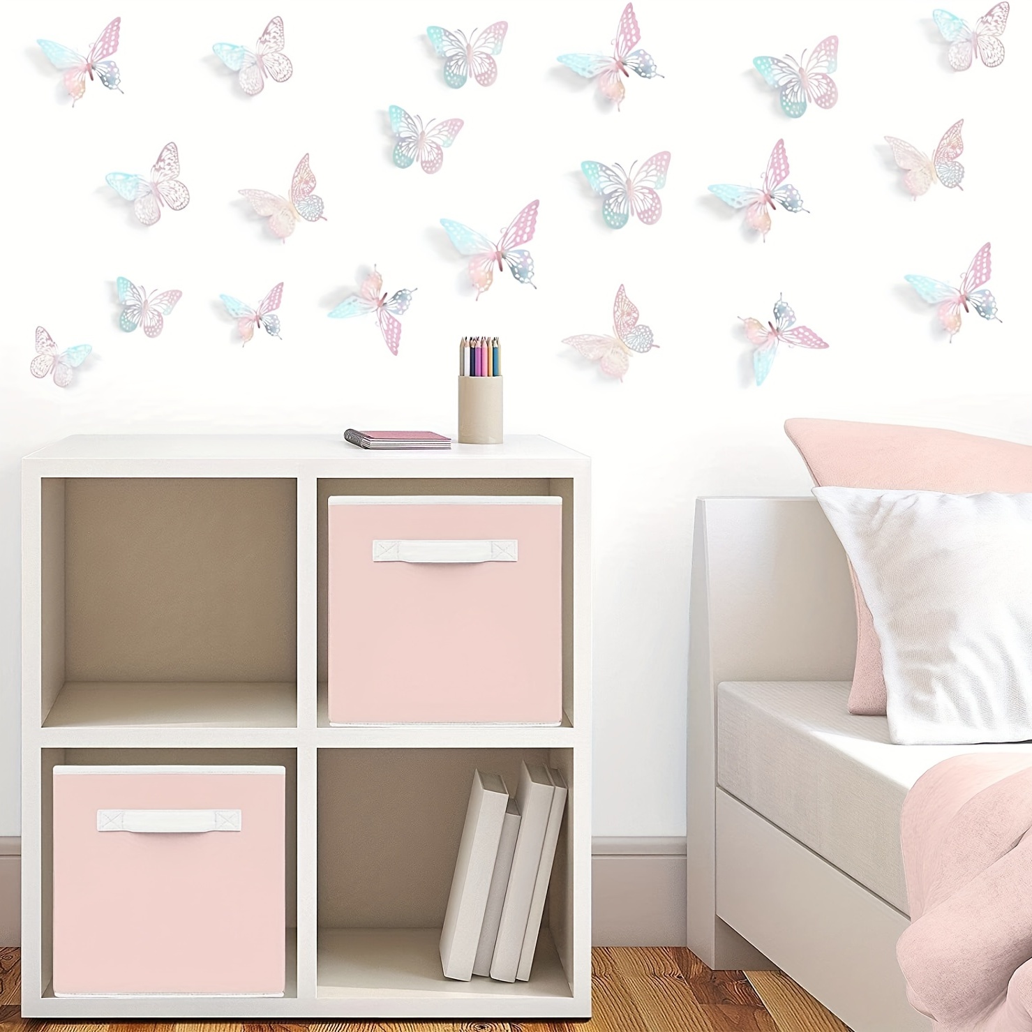 3d Butterfly Wall Decor 4 Styles 3 Sizes Butterfly Birthday - Temu