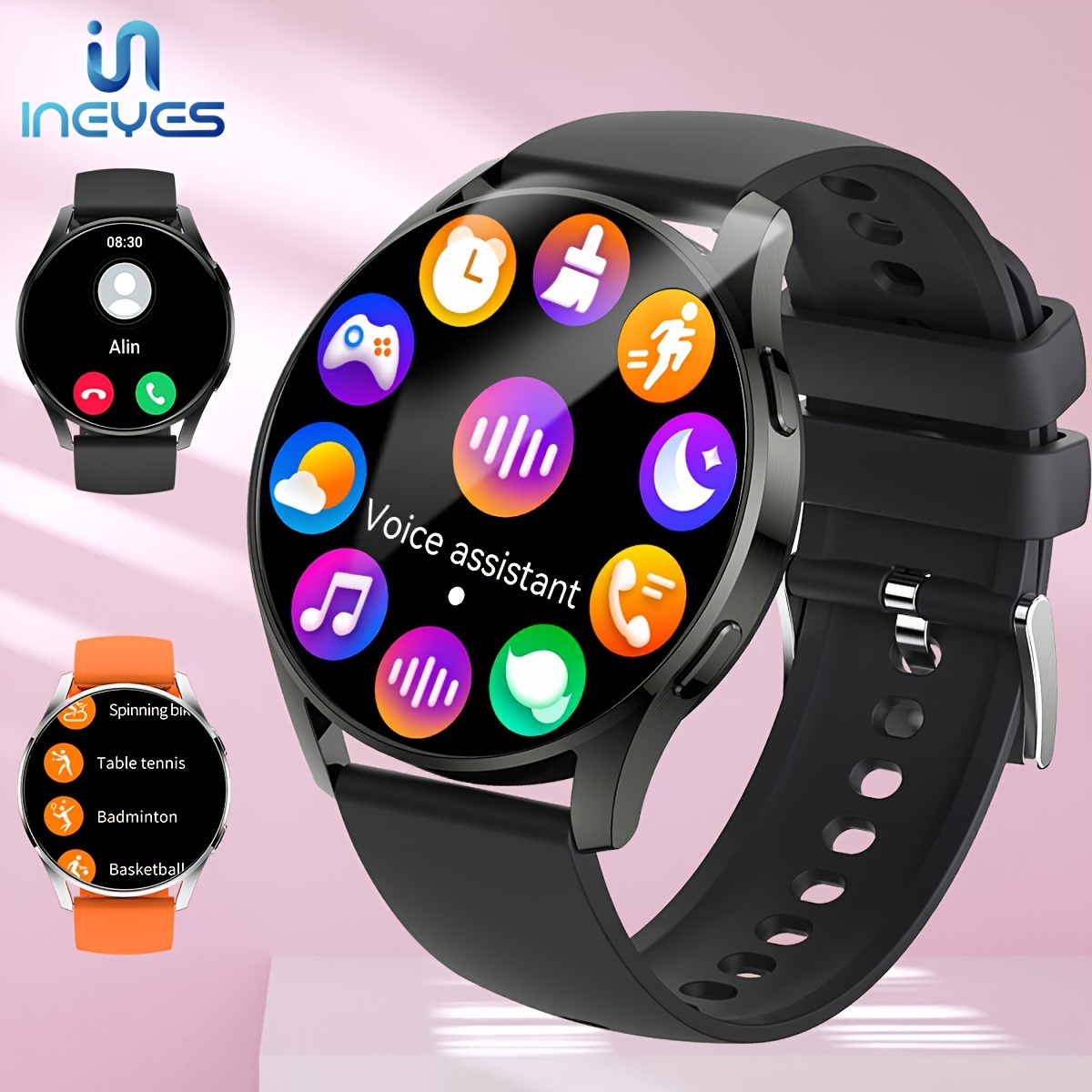 Reloj inteligente para mujer (respuesta/hacer llamadas), rastreador de  actividad física para teléfonos Android e iOS, reloj inteligente  impermeable