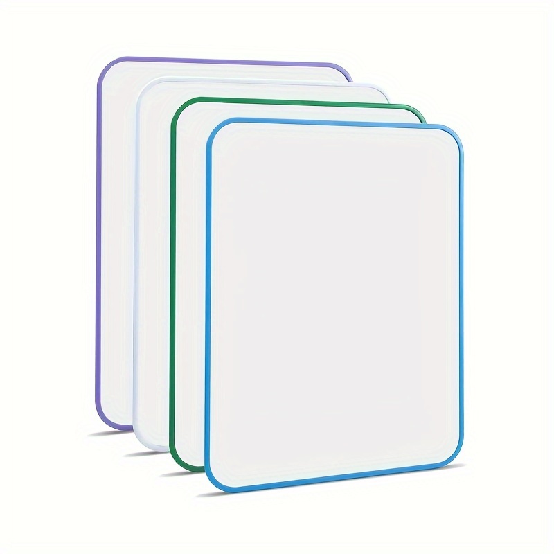 Tableau blanc effaçable à sec avec support, 10 x 10, double face
