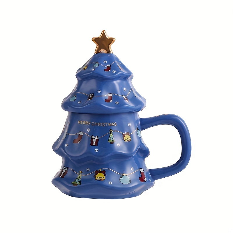 Handcrafted Christmas Tree Ceramic Coffee Mug - Unique Holiday Drinkware  Gift – Enjoy Ceramic Art