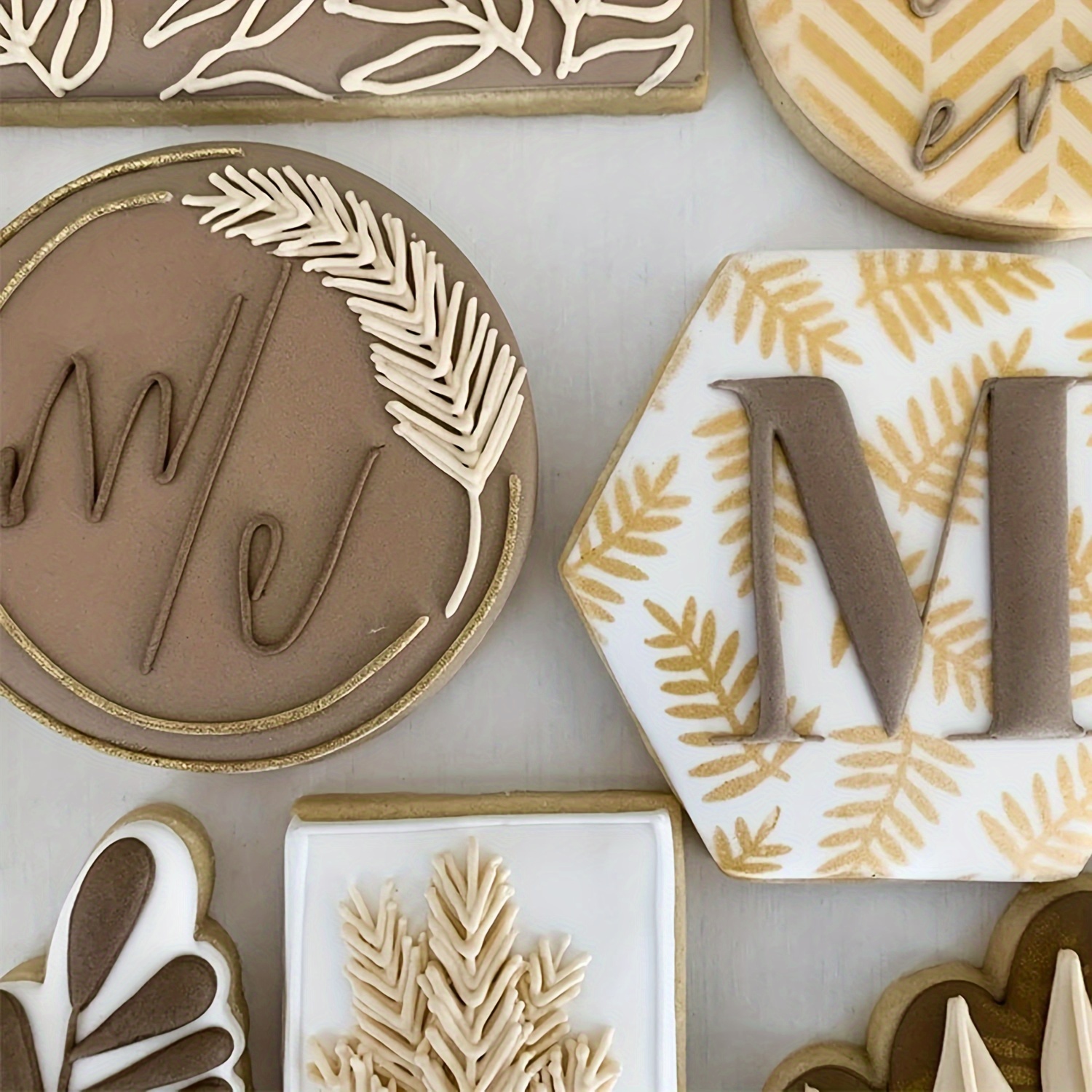 Cookie Stencils Baking Royal Icing Leaf Stencil Airbrush Flower Hibiscus Vine Rose Stencil Templates For Cake Stencils Decorating Buttercream G 601099532522226