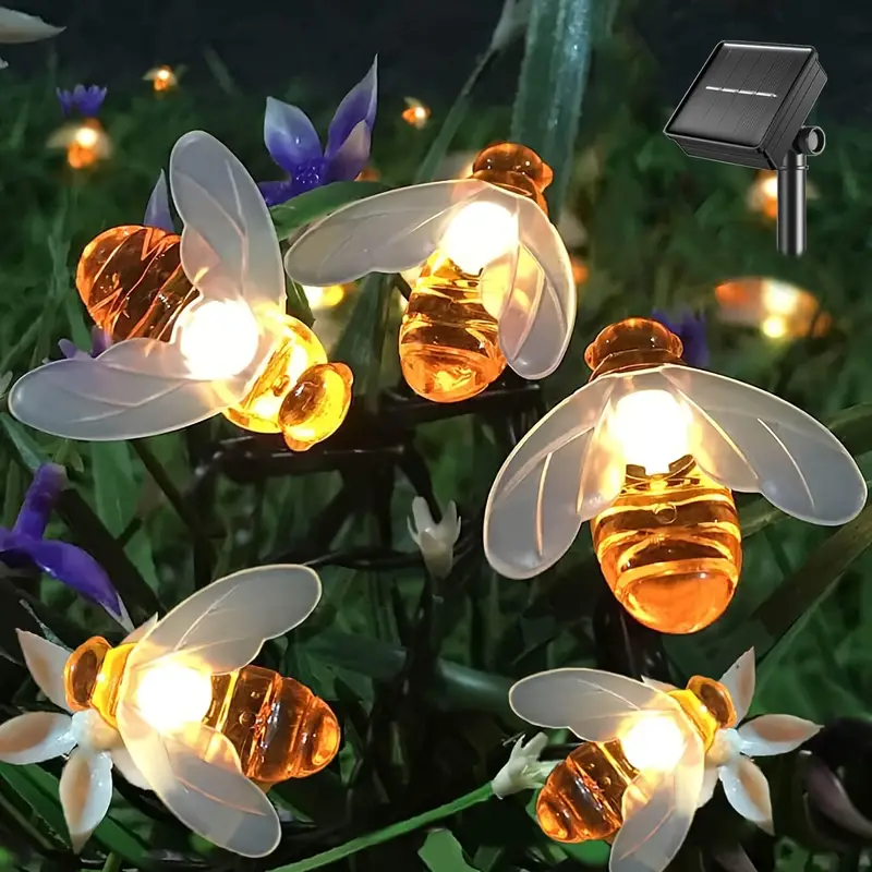 Bee Decor Lights solar Garden Decor Lights 8 Modes Solar - Temu