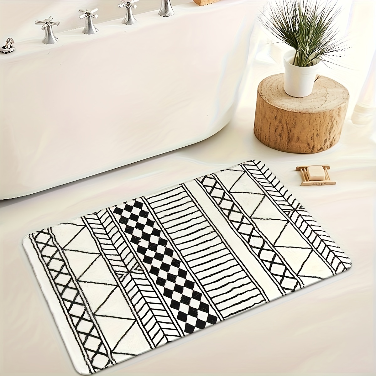 Bathroom Water Absorbent Anti-slip Floor Mat