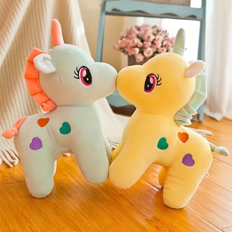 Unicorn Dog Chew Toy: 1pc Pet Plush Interactive Toy for Dogs & Cats -  Random Color