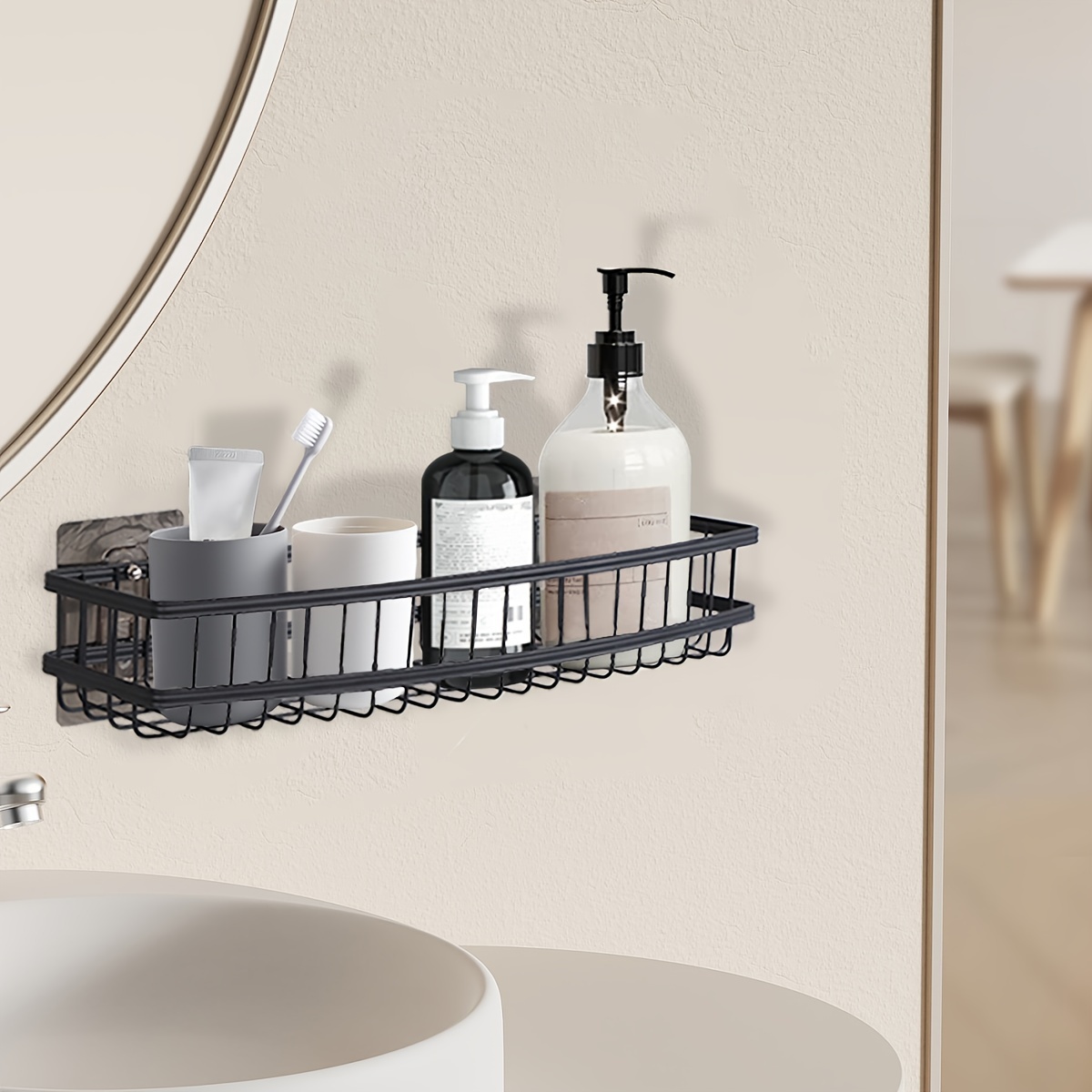 Bathroom Shelf Floating Shelves Shower Caddy, Aesthetic Room Decor