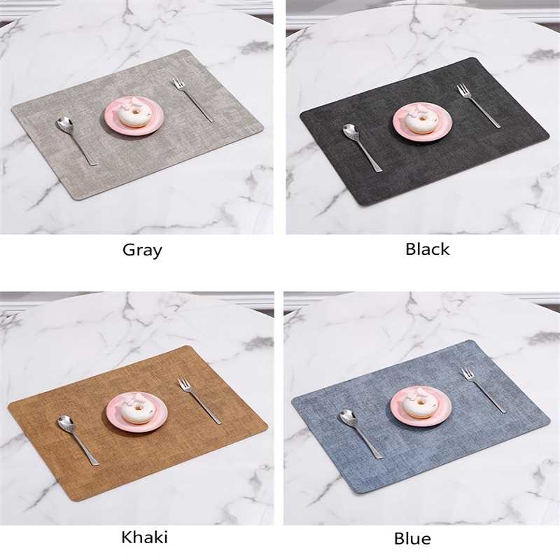 Waterproof And Heat resistant Leather Placemat For Dining - Temu