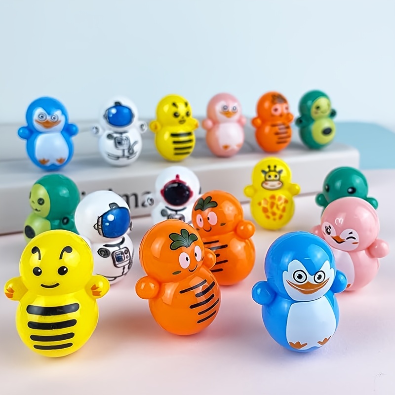Interactive Mini Tumbler Toy Set Cute Penguin, Astronaut, And Santa Claus  Designs Perfect Christmas Trinkets From Sxe_toys, $0.12