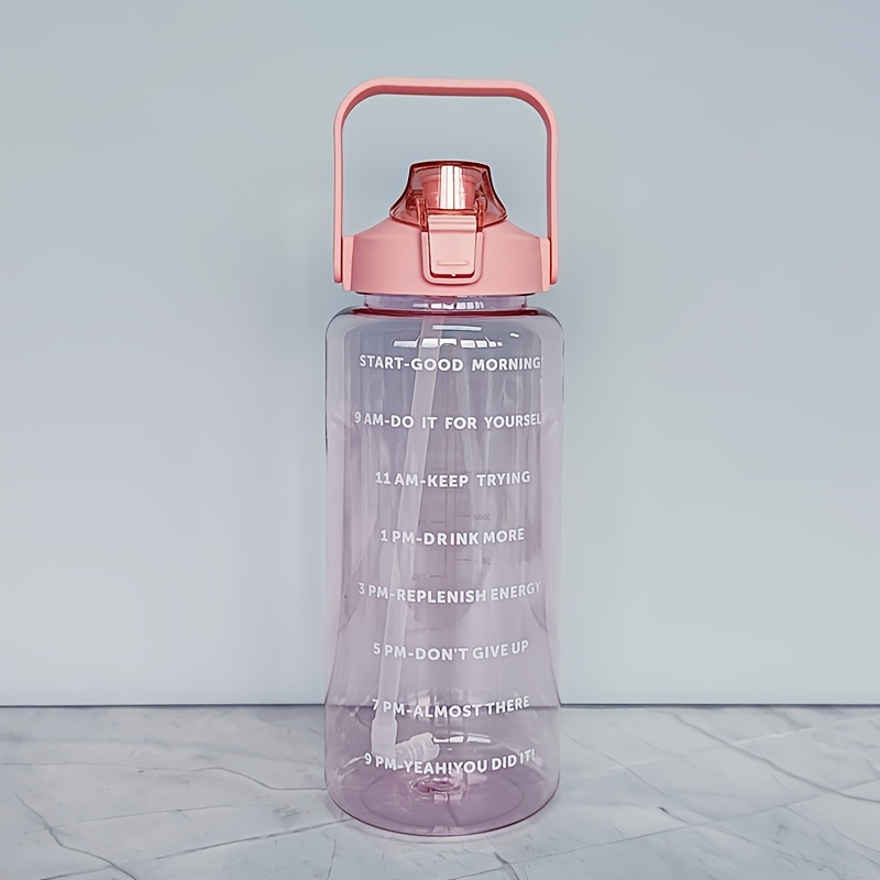 Portable Flip Top Water Bottle Large Capacity Clear Water - Temu
