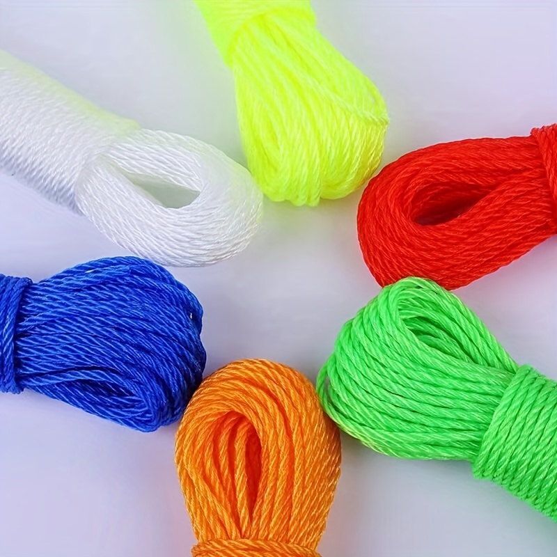  328Ft Cotton Clothesline Rope 1/4 Inch White Cotton Rope Craft  Clothesline Cord Craft Heavy Duty Wall Hanging Rope, Soft Clothes Line Rope  : Home & Kitchen