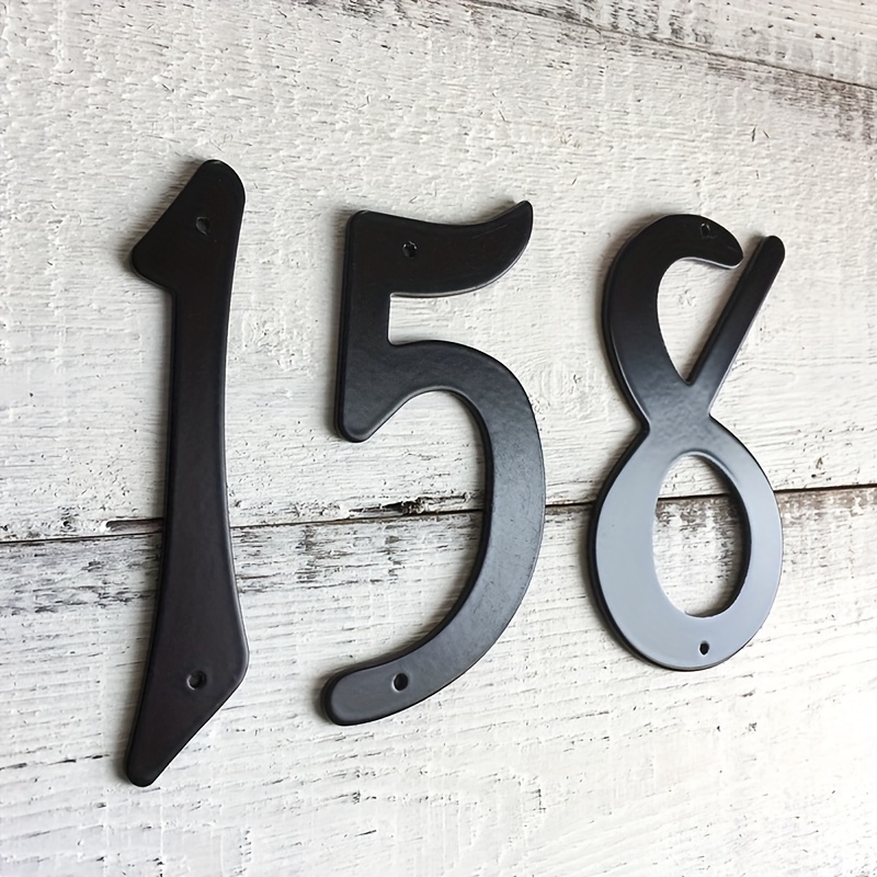 Numeros Casa Exterior ABS Adhesive Glossy 3D House Number Door Plate Sign  Outdoor Hotel Room Number