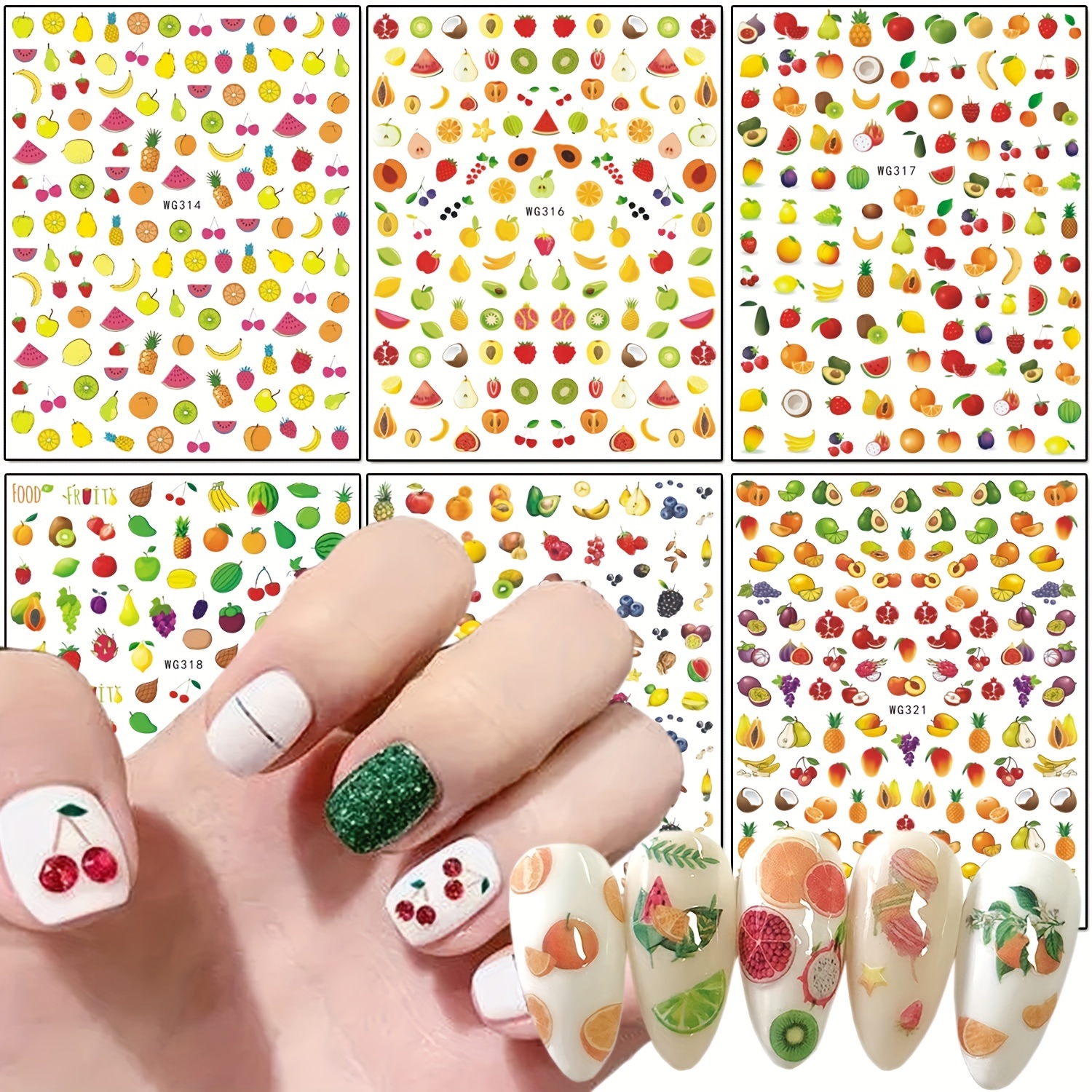 Summer Fruit Nail Art strawberry Watermelon - Temu