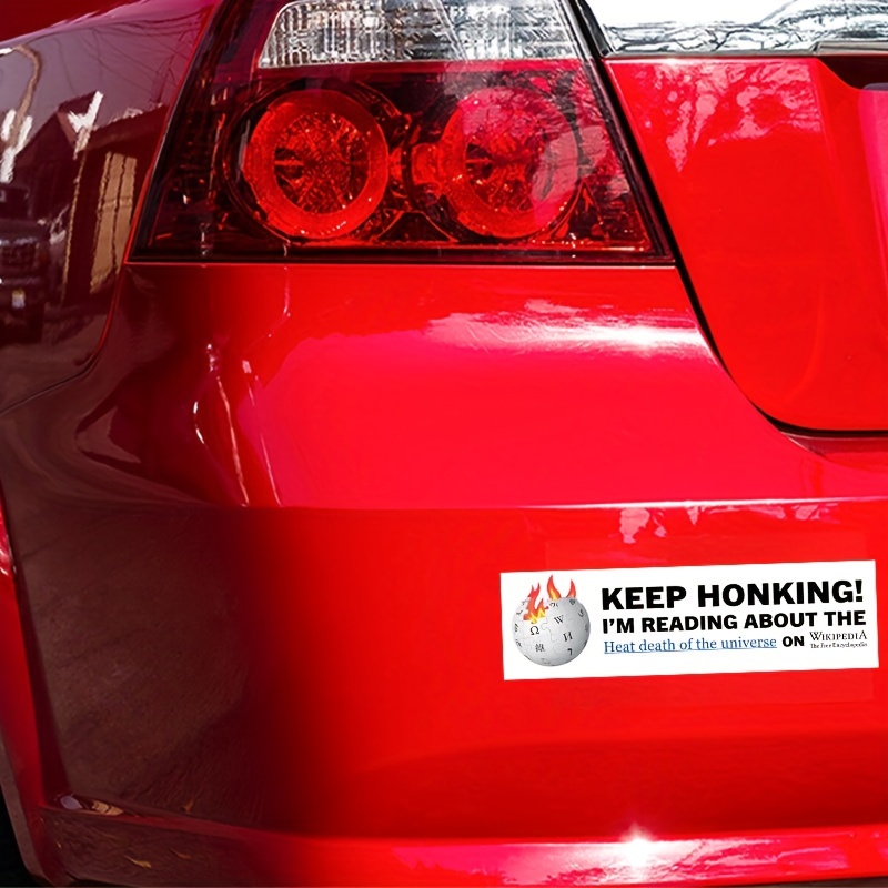 Keep Honking Funny Car Stickers Window Bumper Sticker Car - Temu
