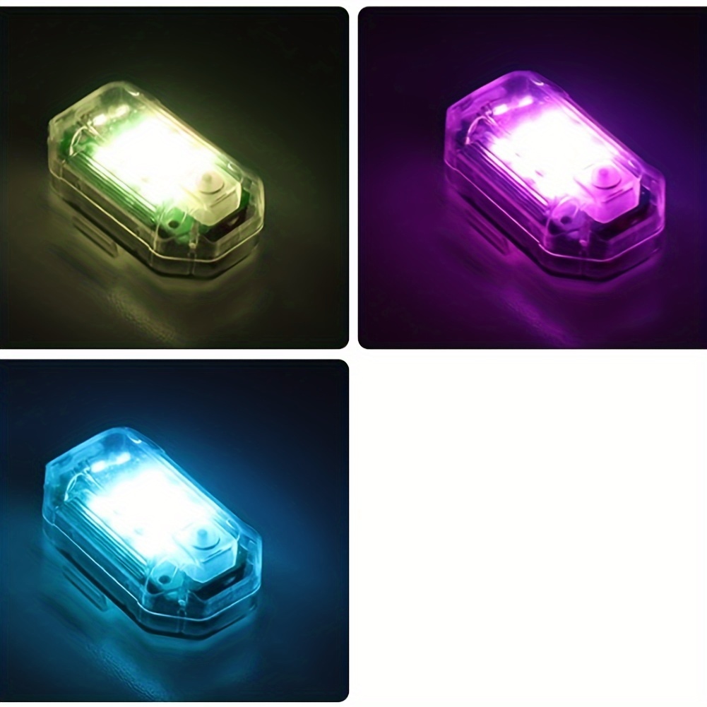 wireless led light multi application 7 color aircraft strobe light for motor car drone anti collision night signal light details 3