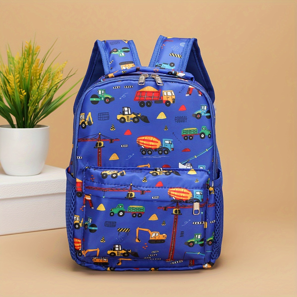 Mochila preescolar para niños, mochila de dibujos animados duradera y  ligera para niños pequeños para viajes, preescolar y jardín de infantes,  azul