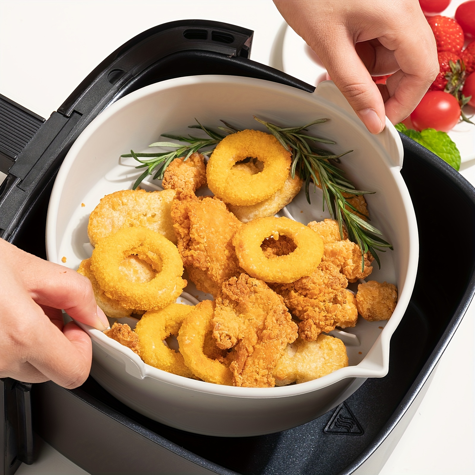 Liners Reusable Silicone Air Fryer Liners Non stick Pot For - Temu