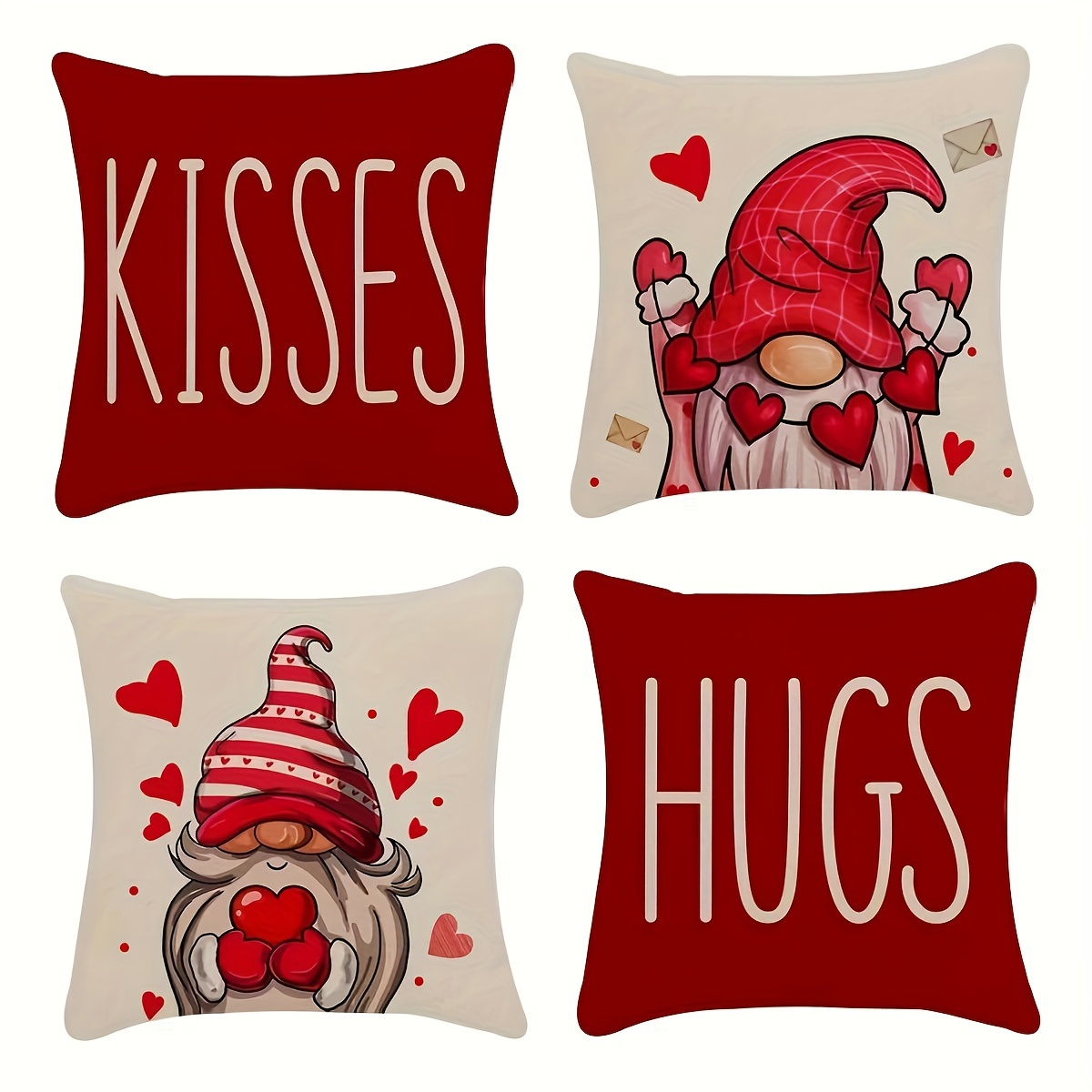 Colorlife Be My Valentine Love Stripes Throw Pillow Covers - Temu