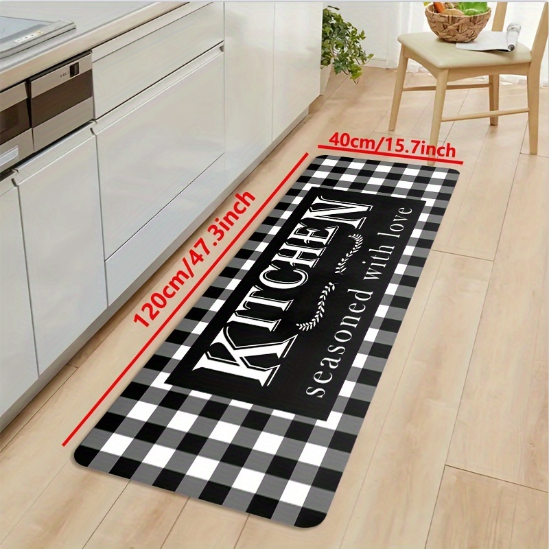 Stone Path Floor Mat: Soft Non slip Oil proof Waterproof - Temu