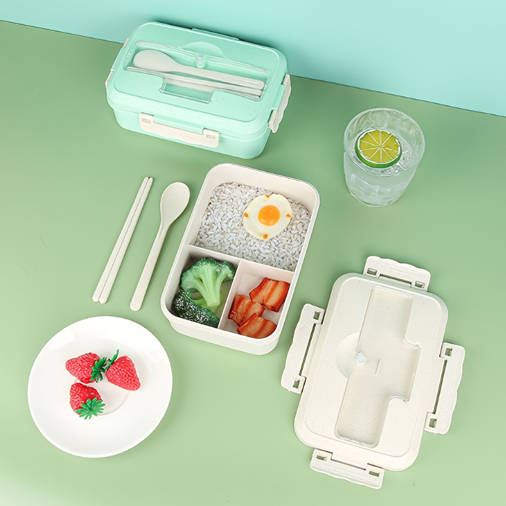 Lunch Box For Kids Bento Box Wheat Straw Portable Lunch Box Picnic Eco  Friendly Kid Bento