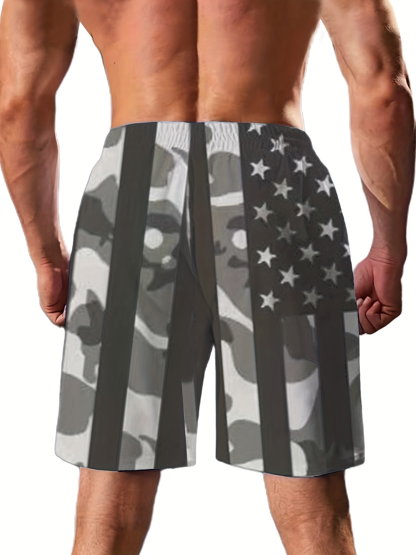 Plus size american deals flag shorts