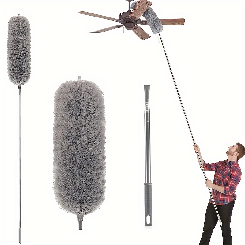 Exterior House Cleaning Brush Set with Extension Pole -The