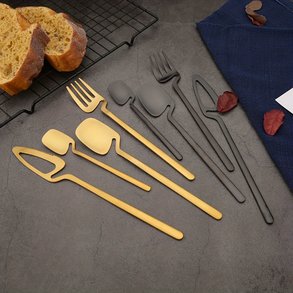 32pcs stainless steel cutlery set for 8     knife   teaspoon   dining kitchen use kitchen utensils creative hanging 304 Product details 2