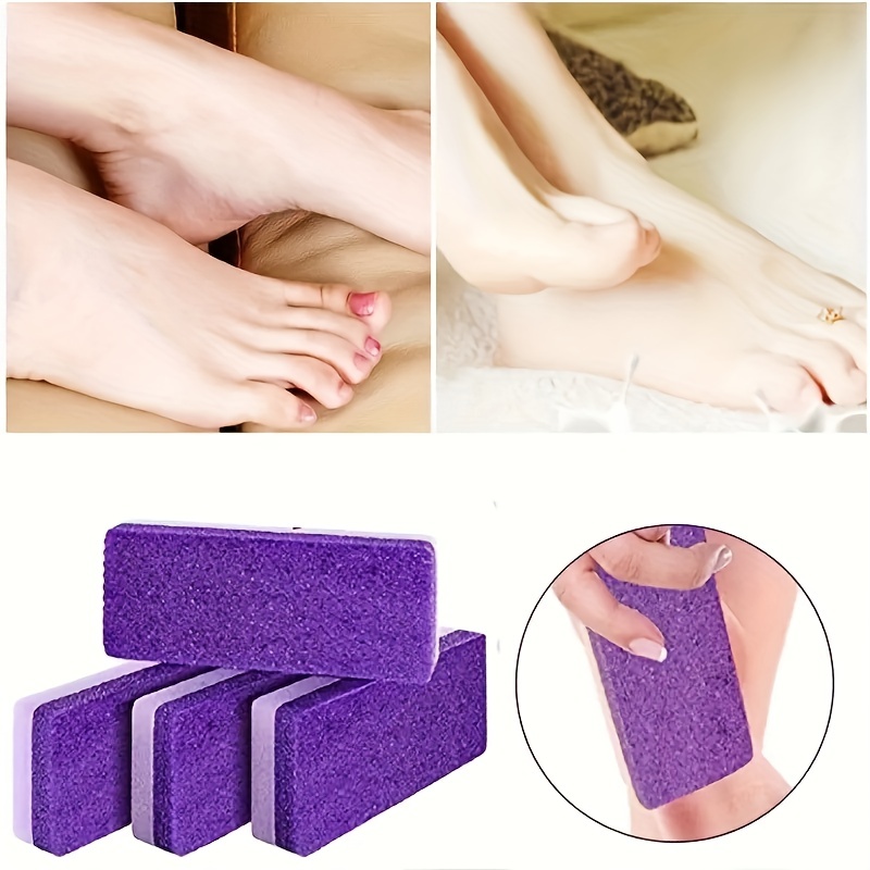 2 in 1 Pumice Stone for Feet,6 Pack Foot Scrubber & Callus Remover