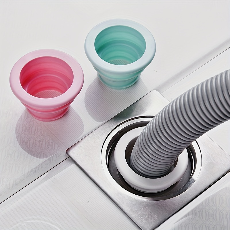 Waschmaschine Abflussrohr Silikon Dichtungsring für Küche 46mm Schwarz