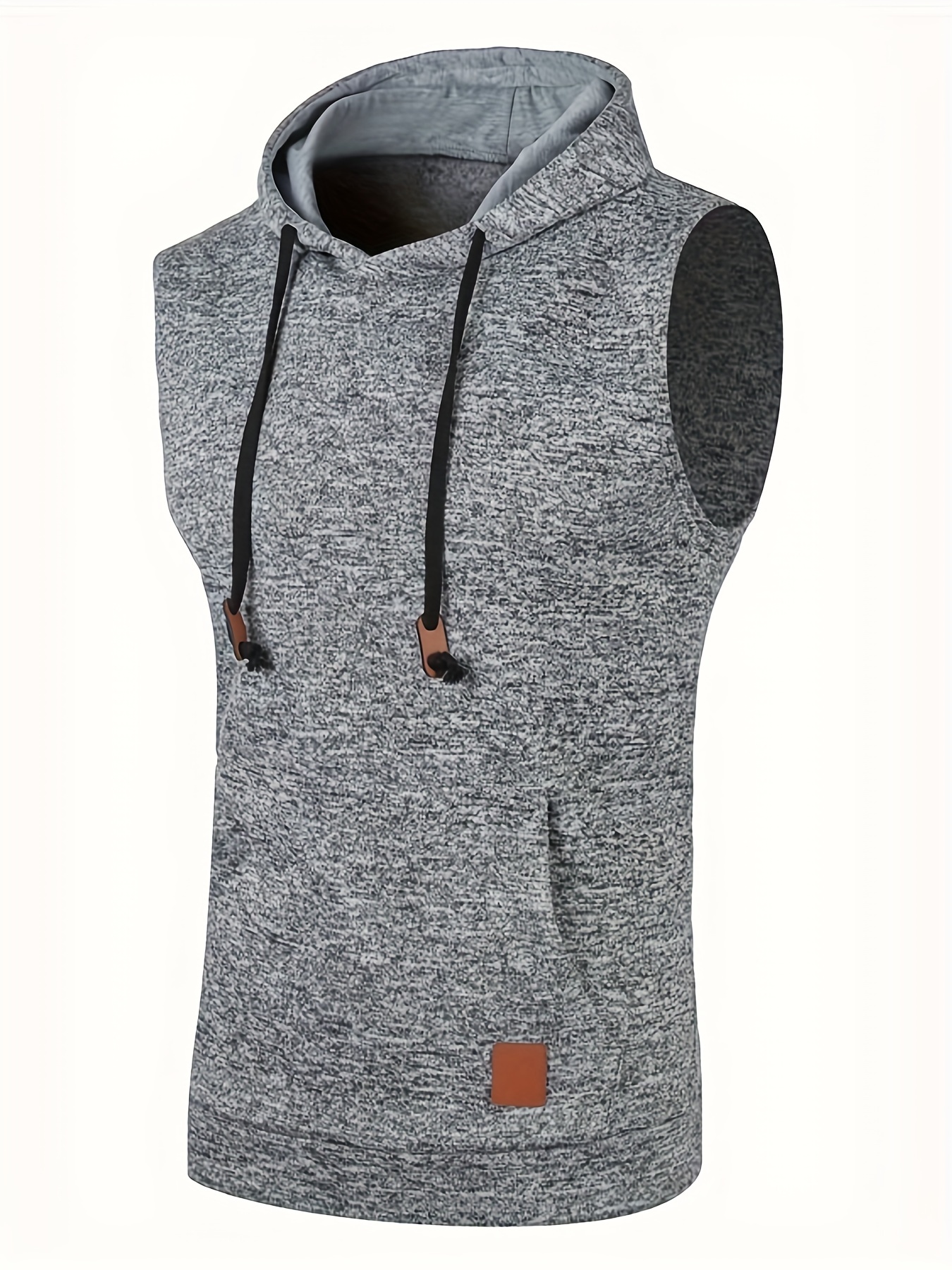 Shirt Hoodie Vest Mens SPE969 Men's Zip-up Hoodie Vest, Sleeveless, Casual, India Ubuy