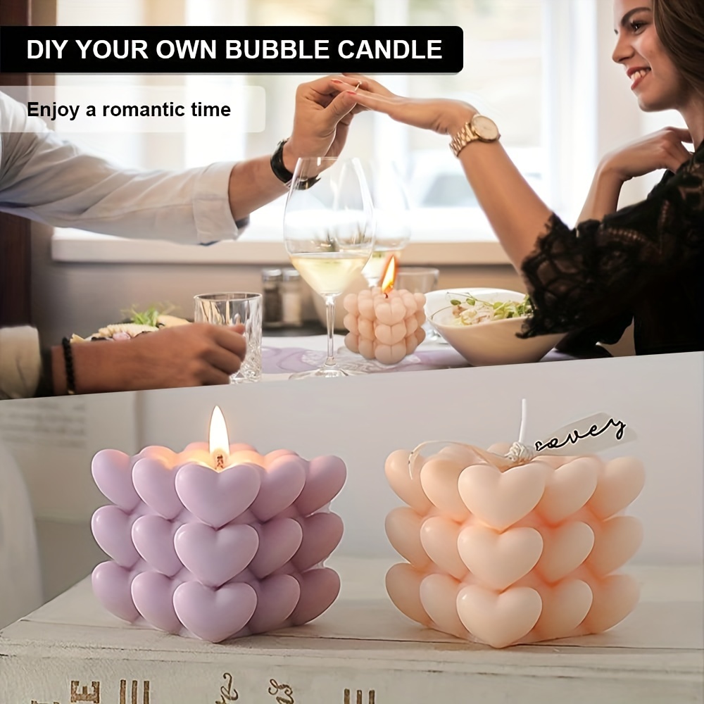 Aromatherapy Candle For Home Decoration Big Cube Bubble - Temu
