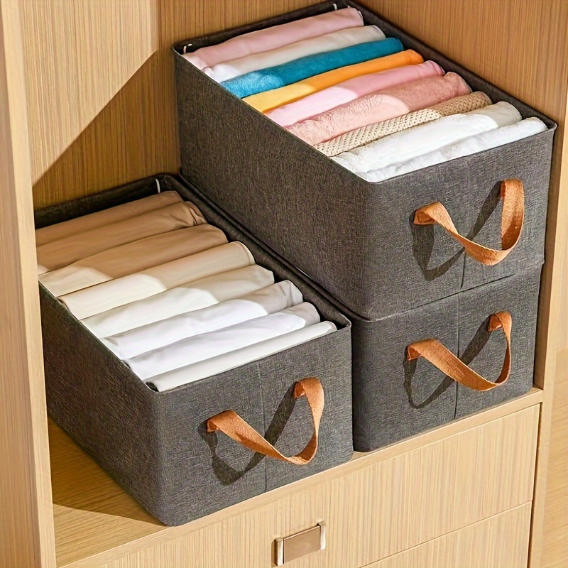 Closet Clothing Organizer Folding Clothes Storage Box - Temu Canada