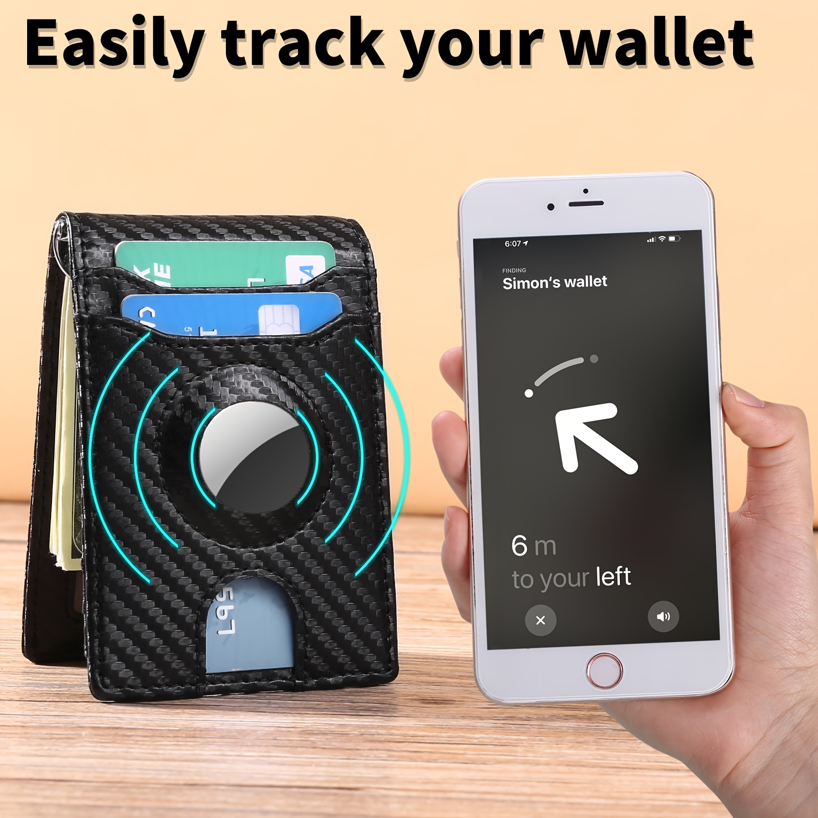 Minimalist AirTag Wallet, Order a Slim AirTag Leather Wallet with RFID  Blocking Technology