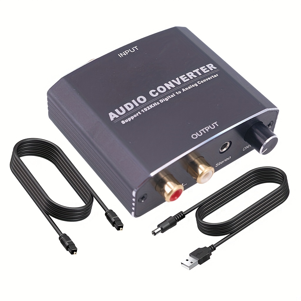 Convertisseur TosLink vers RCA Audio coaxial Numérique, réversible