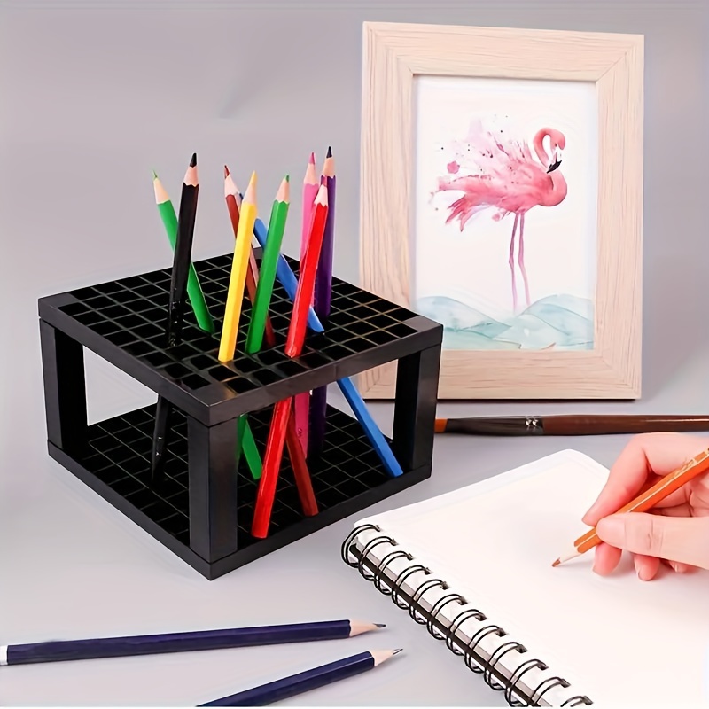 1pc Sketch Pencil Box, Painting Pen Storage Box, Single/Double Layer Art  Tools Organizer With Cover