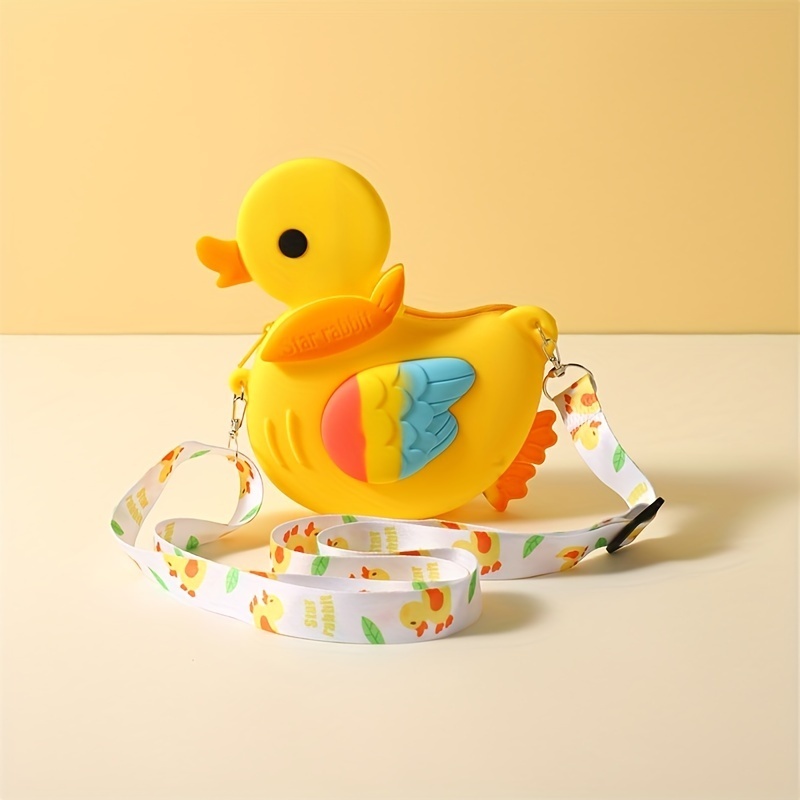 Creative Cartoon Little Yellow Duck Chick Silicone Coin Purse